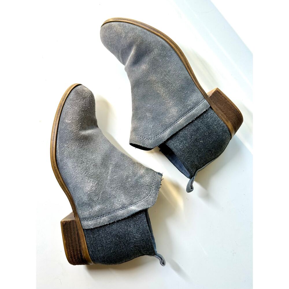 TOMS Deia Suede Ankle Boot in Grey Sz 7 $70